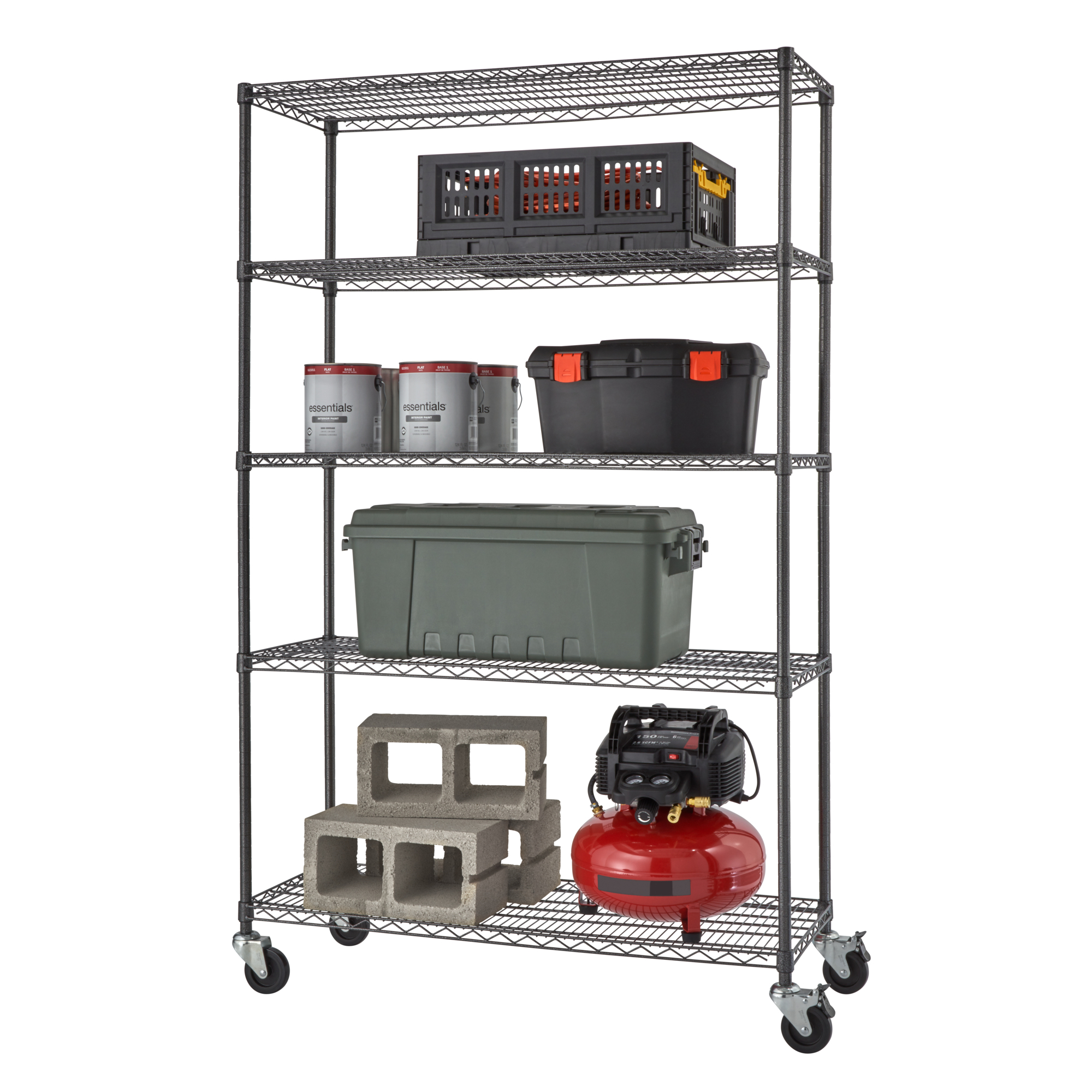 TRINITY 5Tier 48"x18"x72" Wire Shelving